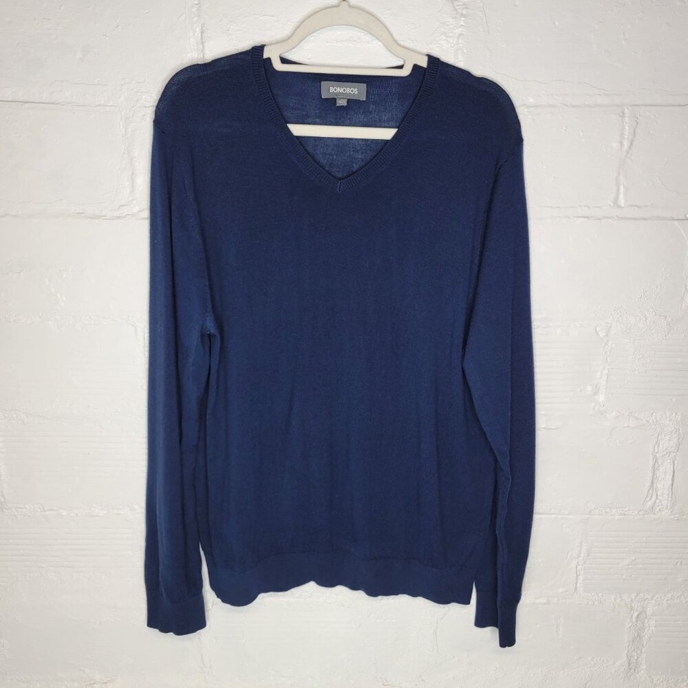 Bonobos Men's Large Pullover Sweater Blue